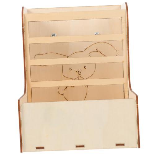 UTHCLO Holz Futterspender für Kleintiere Futter und Heurack Feststehend Sicheres Design Geeignet für Kaninchen Meerschweinchen Chinchillas Futterverschwendung und Hält Futter Sauber von UTHCLO