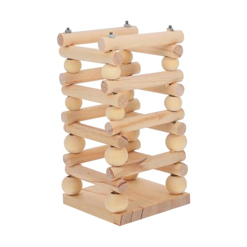 UTHCLO Holz futterspender für Kaninchen und Kleintiere Mehrfunktionaler Grasständer Langlebiges Naturholz Einfach zu Reinigen Geeignet für Hamster Meerschweinchen und Chinchillas von UTHCLO