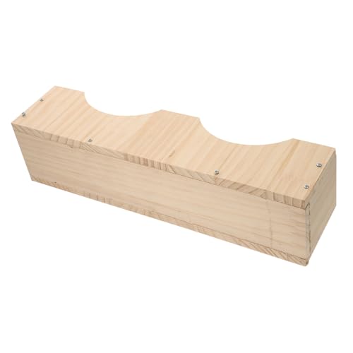 UTHCLO Holz futterspender für Kaninchen und Kleintiere Verschleißfestes Großes Heubecken mit Fixierhalterung Rechteckiger Napf zur Sauberen Heufütterung im Käfig Schadstofffrei und von UTHCLO