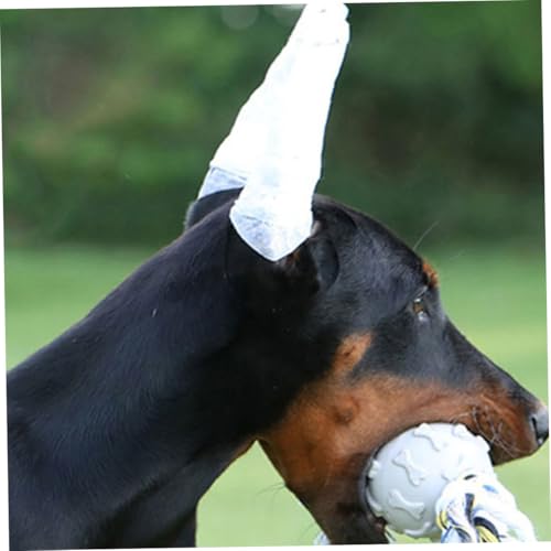 UTHCLO Hund Ohrstützen mit Selbstklebendem Tape Weiche Schaumstoff Sticks zur Ohrenkorrektur und Stehfixierung für Welpen und Hunde Wiederverwendbare Sichere Ohraufsteller von UTHCLO