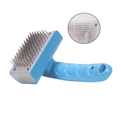 UTHCLO Hundebürste mit Rutsch Griff Entfilzt und Reinigt Unterwolle Sanft Pflegt Fell und Haut mit Einziehbaren Borsten zur Einfachen Haarentfernung Geeignet für Hunde und Katzenpflege UTHCLO Hundebürste mit Rutsch Griff Entfilzt und Reinigt Unterwolle Sanft Pflegt Fell und Haut mit Einziehbaren Borsten zur Einfachen Haarentfernung Geeignet für Hunde und Katzenpflege von UTHCLO
