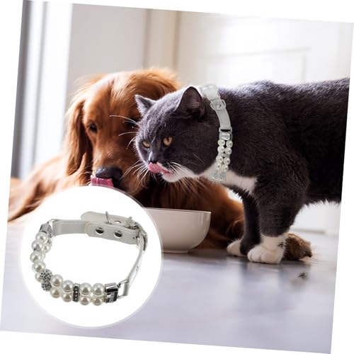 UTHCLO Hundehalsband mit Verstellbarem Schmuckverschluss Pu perlen Halsband für Hunde Stilvolles Schmuckhalsband mit Leine Geeignet für Partys und Alltag Komfortabel und Modisch für UTHCLO Hundehalsband mit Verstellbarem Schmuckverschluss Pu perlen Halsband für Hunde Stilvolles Schmuckhalsband mit Leine Geeignet für Partys und Alltag Komfortabel und Modisch für von UTHCLO