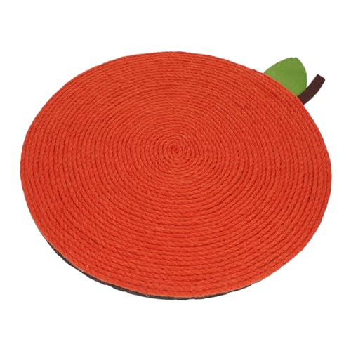 UTHCLO Katze Kratzmatte Orange Form Kratzpad Krallenpflege Spielmatte für Katzen Zuhause Haustier Zubehör von UTHCLO