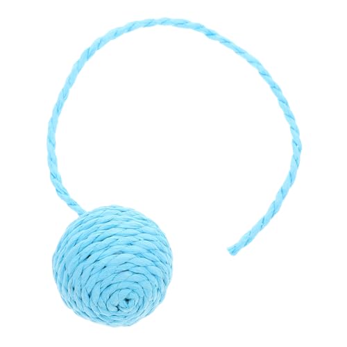 UTHCLO Katzenspielzeug Ball mit Glocke aus Langlebigem Papierseil Ersatz für Kratzbaum Zubehör Interaktives Kauspielzeug für Indoor Katzen Einfache Befestigung Blaue Sisal Rattan Kugel UTHCLO Katzenspielzeug Ball mit Glocke aus Langlebigem Papierseil Ersatz für Kratzbaum Zubehör Interaktives Kauspielzeug für Indoor Katzen Einfache Befestigung Blaue Sisal Rattan Kugel von UTHCLO