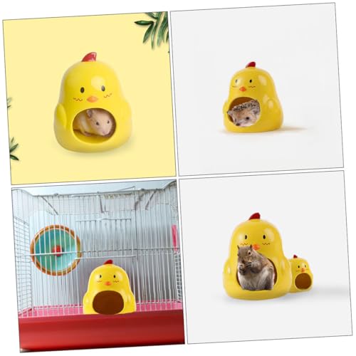UTHCLO Keramik Hamsternest Kleintierhaus Cartoon Design Kleines Schlafhaus für Hamster Chinchillas Bequem Tragbar Leicht zu Reinigen UTHCLO Keramik Hamsternest Kleintierhaus Cartoon Design Kleines Schlafhaus für Hamster Chinchillas Bequem Tragbar Leicht zu Reinigen von UTHCLO