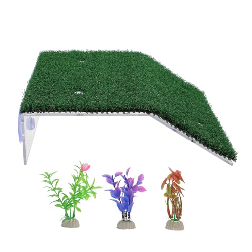 UTHCLO Kunststoff Schildkröten Kletterplattform mit Saugfüßen Künstlicher Rasenteppich Sonnenterrasse für Aquarium Vielseitige Schwimm Ruheinsel für Reptilien Installieren UTHCLO Kunststoff Schildkröten Kletterplattform mit Saugfüßen Künstlicher Rasenteppich Sonnenterrasse für Aquarium Vielseitige Schwimm Ruheinsel für Reptilien Installieren von UTHCLO