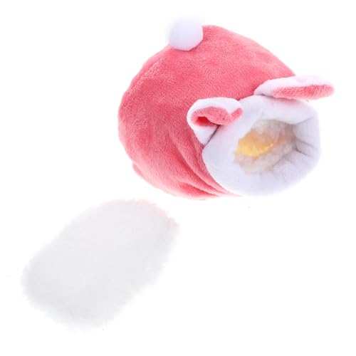 UTHCLO Kuscheliges Hamster Nest mit Baumwollfutter Warmes Plüschbett für Kleintiere Wie Igel und Kaninchen Sanftes Haustierbett in Rosa Waschbar und Vielseitig für Winter und Reisen UTHCLO Kuscheliges Hamster Nest mit Baumwollfutter Warmes Plüschbett für Kleintiere Wie Igel und Kaninchen Sanftes Haustierbett in Rosa Waschbar und Vielseitig für Winter und Reisen von UTHCLO