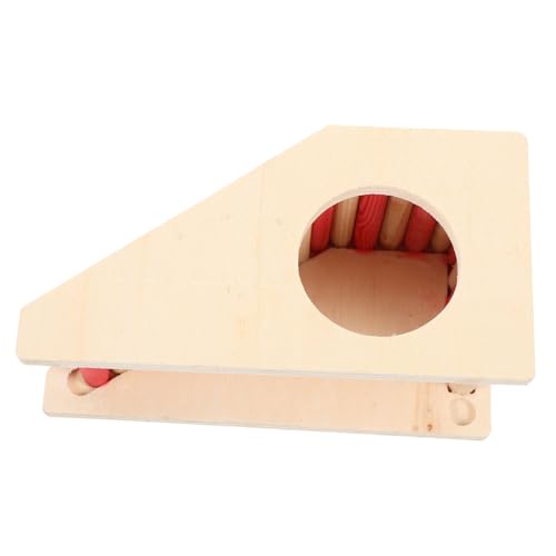 UTHCLO Mehrzweck Holzspielzeug Hamsterhaus Kleintier Versteck mit Kletterleiter für Meerschweinchen Chinchillas und Kaninchen Natürlicher Rückzugsort für Kleine Haustiere und Nager von UTHCLO