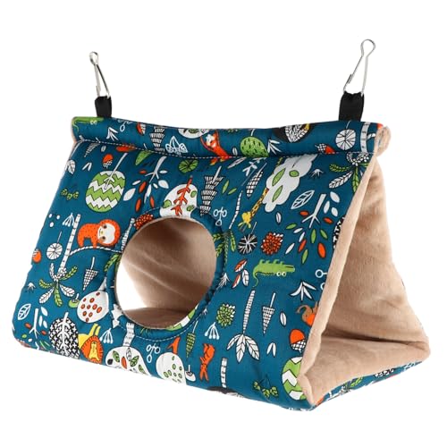 UTHCLO Parrot Warm Nest aus Baumwolle Dickes Atmungsaktives Hängendes Vogelhaus mit Rundem Mittelgroß für Wellensittiche und Papageien Komfortabler Schlafplatz und Rückzugsort von UTHCLO