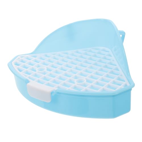 UTHCLO Pet Toilettentrainer Dreieckig Kleine Haustiere Ecktoilette für Meerschweinchen Kaninchen Ratten Kunststoff Litter Tray Platzsparend Blau UTHCLO Pet Toilettentrainer Dreieckig Kleine Haustiere Ecktoilette für Meerschweinchen Kaninchen Ratten Kunststoff Litter Tray Platzsparend Blau von UTHCLO