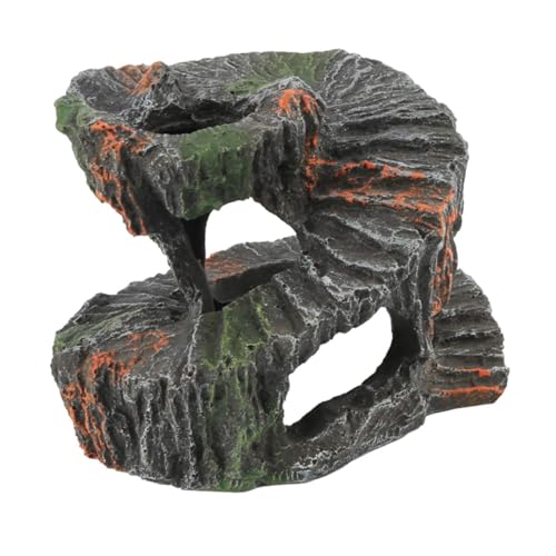 UTHCLO Resin Schildkröten Kletterplattform Aquarium Deko Langlebig Farbecht Natürlicher Look für Wasserschildkröten mit Einfachem Zugang Sichere Basking Terrasse für Aquarien und UTHCLO Resin Schildkröten Kletterplattform Aquarium Deko Langlebig Farbecht Natürlicher Look für Wasserschildkröten mit Einfachem Zugang Sichere Basking Terrasse für Aquarien und von UTHCLO