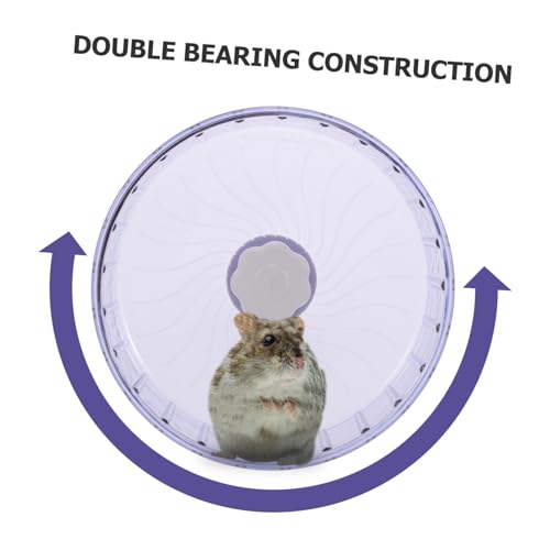 UTHCLO Silent Hamster Laufrad mit Doppel achsen Geräuscharmes Kunststoff laufrad für Zwerghamster Chinchillas und Kleine Nager Robustes und Langlebiges Hamsterzubehör für Gesunde von UTHCLO