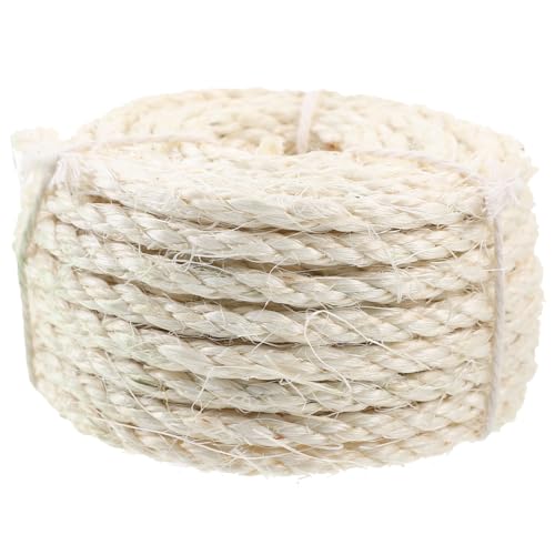 UTHCLO Sisal Hanfseil Zuschneidbares Katzenseil für Kratzbaum DIY Ersatz für Katzenkratzbaum Natürliches Robustes Sisalseil für Katzenbaum Reparatur Flexibel und Langlebig von UTHCLO