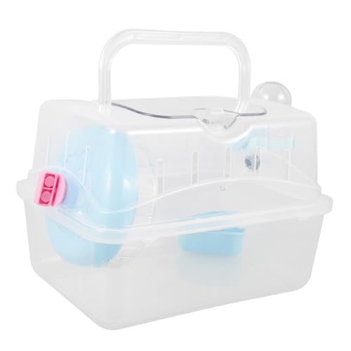 UTHCLO Tragbarer Hamsterkäfig aus Stabilem Transparentem Sicherer Ausbruchschutz Wiederverwendbar für Reisen und Outdoor Einsatz Geeignet für Hamster und Kleine Nager Praktischer von UTHCLO
