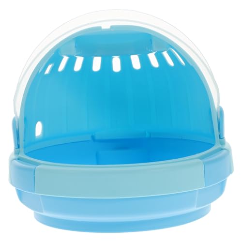 UTHCLO Tragbarer Hamsterkäfig mit Transparentem Design Kompakte Kleine Haustier transportbox für Unterwegs Leicht und Handlich Geeignet für Hamster Kaninchen Chinchilla und Kleine von UTHCLO