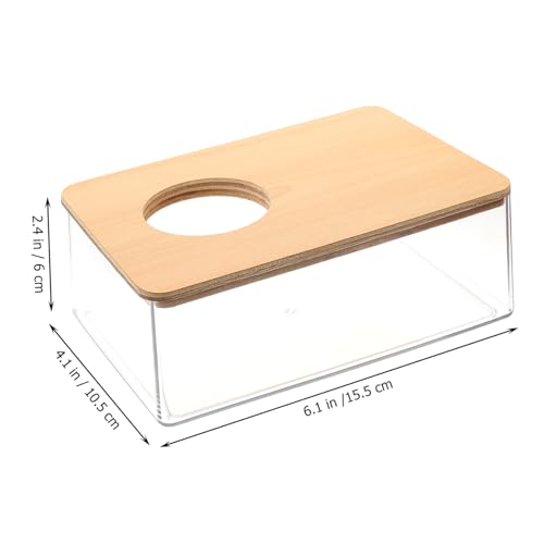 UTHCLO Transparente Hamster Sandbadewanne aus Verschleißfestem Material Klare Chinchilla Badewanne mit Glatten Kanten Multifunktionale Haustier Badestation für Kleines Haustierbadezimmer von UTHCLO