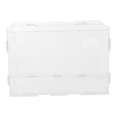 UTHCLO Transparente Reptilien Zuchtbox aus Robustem Kunststoff mit Belüftung Langlebig und Pflegeleicht Geeignet für Spinnen Eidechsen und Insekten als Praktisches Terrarium Gehege UTHCLO Transparente Reptilien Zuchtbox aus Robustem Kunststoff mit Belüftung Langlebig und Pflegeleicht Geeignet für Spinnen Eidechsen und Insekten als Praktisches Terrarium Gehege von UTHCLO