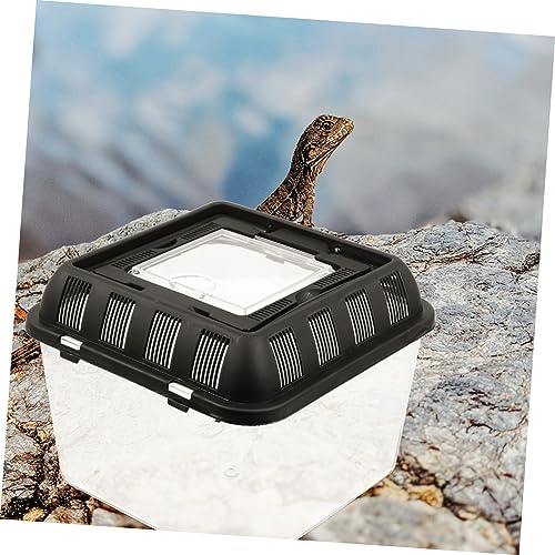 UTHCLO Transparente Tragbare Reptilien Fütterungsbox aus Atmungsaktiv mit Handgriff Kompakt und Leicht für Spinnen Eidechsen Kleine Schildkröten Frösche und Kornnattern UTHCLO Transparente Tragbare Reptilien Fütterungsbox aus Atmungsaktiv mit Handgriff Kompakt und Leicht für Spinnen Eidechsen Kleine Schildkröten Frösche und Kornnattern von UTHCLO