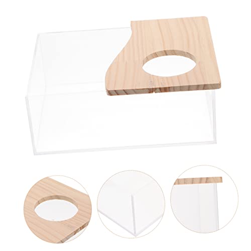 UTHCLO Transparenter Hamster Sandbadbehälter aus mit Abdeckung Multifunktionale Kleine Haustier Toilette Sandbad und Badewanne für Hamster Mäuse und Meerschweinchen UTHCLO Transparenter Hamster Sandbadbehälter aus mit Abdeckung Multifunktionale Kleine Haustier Toilette Sandbad und Badewanne für Hamster Mäuse und Meerschweinchen von UTHCLO