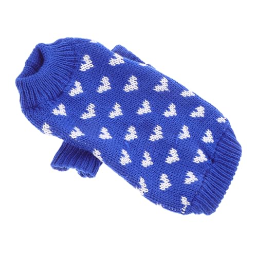 UTHCLO Valentinstag Hundepullover S Weicher Hautfreundlicher Strickpullover und Warm Maschinenwaschbar für Kleine bis Mittelgroße Hunde Strapazierfähiges Acrylmaterial Winter-Outfit von UTHCLO