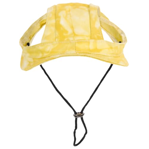 UTHCLO Verstellbare Hund Baseballmütze mit Ohröffnungen Sonnenschutz Haustierhut aus Baumwolle Rutsch Welpen Sonnenhut für Kleine Hunde und Katzen Gelb S UTHCLO Verstellbare Hund Baseballmütze mit Ohröffnungen Sonnenschutz Haustierhut aus Baumwolle Rutsch Welpen Sonnenhut für Kleine Hunde und Katzen Gelb S von UTHCLO