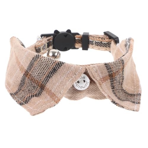 UTHCLO Verstellbares Katzenhalsband mit Kariertem Design Dekoratives Komfortables Haustierhalsband für Große und Kleine Katzen Komfortabel Hautfreundlich und Langlebig Braun UTHCLO Verstellbares Katzenhalsband mit Kariertem Design Dekoratives Komfortables Haustierhalsband für Große und Kleine Katzen Komfortabel Hautfreundlich und Langlebig Braun von UTHCLO