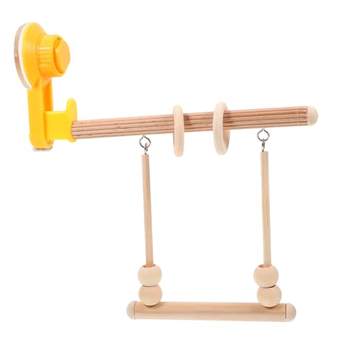 UTHCLO Vogel Sitzstange mit Saugnapf Holz Vogeltraining Ständer Robust Vielseitig für Papageien Wellensittiche Interaktives Spiel Zubehör UTHCLO Vogel Sitzstange mit Saugnapf Holz Vogeltraining Ständer Robust Vielseitig für Papageien Wellensittiche Interaktives Spiel Zubehör von UTHCLO