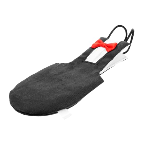 UTHCLO Vogelwindel aus Weichem Baumwollstoff Atmungsaktive Flugkleidung für Sittiche Nymphensittiche Papageien und Kleine Vögel Auslaufsicherer Leichter Vogelschutzanzug in Schwarz von UTHCLO