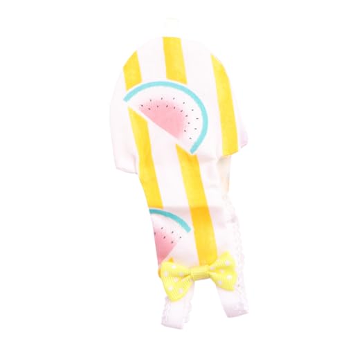 UTHCLO Vogelwindel und Vogelkleidung mit Verstellbarem Gurt Taschen Design Niedlichem Flugsuit für Papageien und Tauben Waschbar Wasserfarben Muster in Melone von UTHCLO