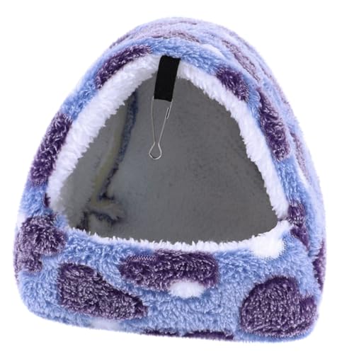 UTHCLO Wandmontiertes Hamsterbett aus Weicher Baumwolle mit Haken Warmes Hängendes Kleintierhaus für Zwerghamster und Nager Gemütliches Schlaf Spielbett für Herbst und Winter von UTHCLO