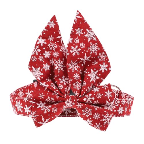 UTHCLO Weihnachtliches Haustierhalsband mit Abnehmbarem Schleifen Design Verstellbar für Katzen und Kleine Hunde Dekoratives Katzenhalsband für Festtage und Alltag Sicher und Komfortabel UTHCLO Weihnachtliches Haustierhalsband mit Abnehmbarem Schleifen Design Verstellbar für Katzen und Kleine Hunde Dekoratives Katzenhalsband für Festtage und Alltag Sicher und Komfortabel von UTHCLO