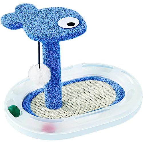 Katzenbaum, Samtplattform, Katzenturm, Kratzspielzeug, Teppiche, Sofaschutz mit Spielzeugball, interaktives Spielzeug für Katzen, Eigentumswohnung Katzenbaum, Samtplattform, Katzenturm, Kratzspielzeug, Teppiche, Sofaschutz mit Spielzeugball, interaktives Spielzeug für Katzen, Eigentumswohnung von UTMACH