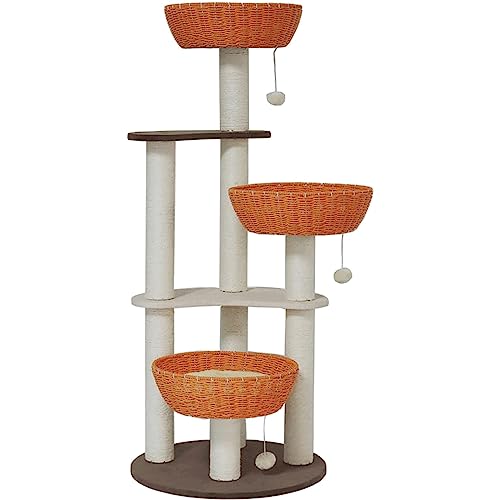 Multifunktionaler Kratzbaum für Zuhause, gewebter Korb, Kratzbaum, Katzenturm, Klettergerüst, integrierte Wohnung Multifunktionaler Kratzbaum für Zuhause, gewebter Korb, Kratzbaum, Katzenturm, Klettergerüst, integrierte Wohnung von UTMACH