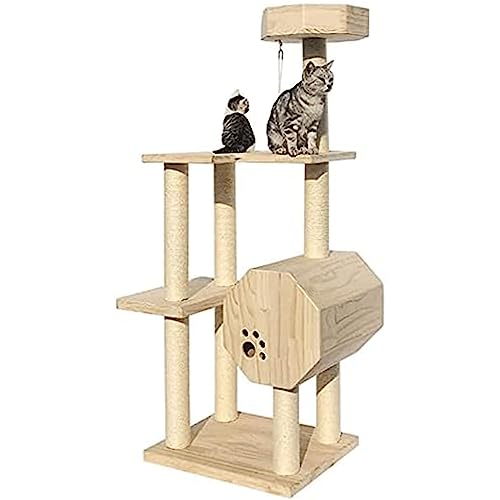 Solider und Stabiler Kratzbaum, Kratzturm für Katzen, Aktivitätszentrum, Turm, Plattform nach dem Klettern, Spielzeug für Katzen von UTMACH