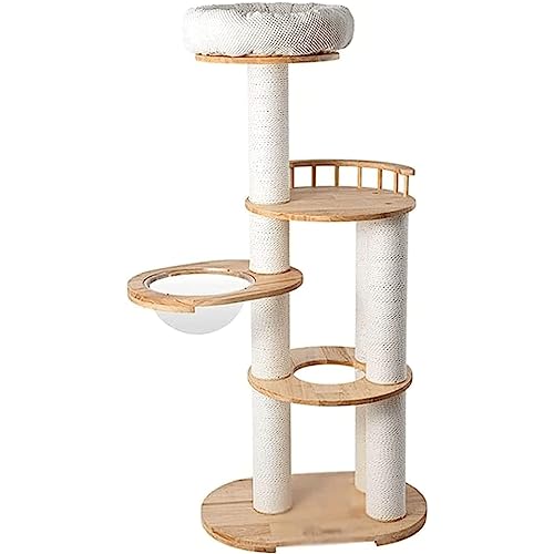 Stabiler Kratzbaum, verschleißfester Katzenturm, mehrstufiges Spielklettern und Katzenwohnung mit Plattformspielplatz von UTMACH