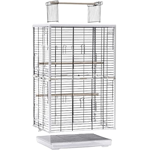 Vogelhaus Großer Vogelkäfig, schmiedeeiserner Vogelkäfig mit Ständer und Spielplatte, moderner weißer Acryl-Vogelkäfig mit Rollständer Heimtiercenter Vogelhaus Großer Vogelkäfig, schmiedeeiserner Vogelkäfig mit Ständer und Spielplatte, moderner weißer Acryl-Vogelkäfig mit Rollständer Heimtiercenter von UTMACH
