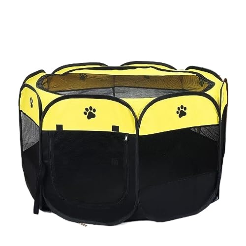 Hundebett Hundekorb Katzenbett Hundekörbchen Tragbarer, Faltbarer 600D-Oxford-Stoff Und Mesh-Laufstall Für Haustiere, Zaun Für Das Wohnzimmer Haustierbett Hundesofa ( Color : Yellow , Size : 45*65cm ) Hundebett Hundekorb Katzenbett Hundekörbchen Tragbarer, Faltbarer 600D-Oxford-Stoff Und Mesh-Laufstall Für Haustiere, Zaun Für Das Wohnzimmer Haustierbett Hundesofa ( Color : Yellow , Size : 45*65cm ) von UTOQIA