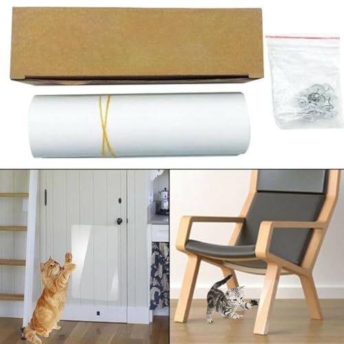 Kratzschutzmatten für Katzen, transparent, Möbelschutz für Sofas, Stühle und Heimdekoration (15 x 40 cm), 4 Stück von UTTASU