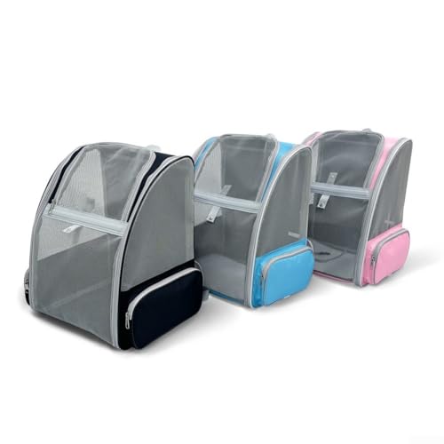 Leichter Katzenrucksack mit atmungsaktivem Stoff für Haustierabenteuer (Rosa) von UTTASU