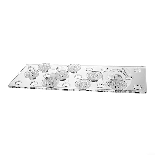 UTTASU Coral Frag Rack Kit – transparenter Acryl-Aquarium-Halter, 5 Frag-Slots, Meeresriff-Zubehör für Salzwasser-/Süßwassertank-Anbau (verschiedene Modelle) von UTTASU