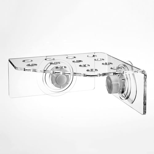 UTTASU Coral Frag Rack Kit – transparenter Acryl-Aquarium-Halter, 5 Frag-Slots, Meeresriff-Zubehör für Salzwasser- und Süßwassertank-Anbau (CRB-13) von UTTASU