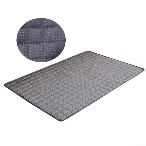 UTTASU Kühlende Hunde- und Katzenmatte, atmungsaktiv, rutschfest, Eisseide für Sommerkomfort (XL, Dunkelgrau-XL) von UTTASU