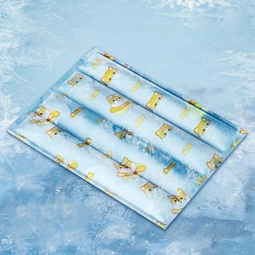 UTTASU Summer Pet Kühlkissen mit innovativer Gel-Technologie für Hunde und Katzen für Zuhause und draußen (B 30 x 40 cm) von UTTASU