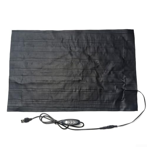 UTTASU USB-Heizkissen mit drei Geschwindigkeiten für Haustiere, anpassbare Wärme für Reptilien und Kleintiere, einfach zu bedienen (45 x 30 cm) von UTTASU