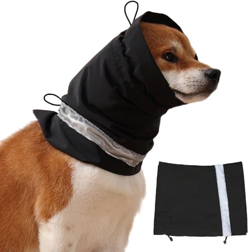 UUREED Hunde-Hämatom-Ohrwickel, Hunde-Angstlinderung, winddicht, wasserdicht, geräuschreduzierend, warm, Wintermütze, Hundeohrenschutz für Bad, Gewitter UUREED Hunde-Hämatom-Ohrwickel, Hunde-Angstlinderung, winddicht, wasserdicht, geräuschreduzierend, warm, Wintermütze, Hundeohrenschutz für Bad, Gewitter von UUREED