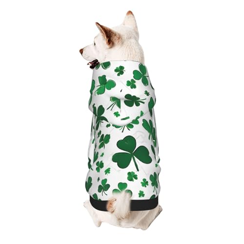 Hunde-Kapuzenpullover, stilvolle Hundekleidung, bedruckt, Haustierkleidung, Streetwear, Sweatshirt, Trainingsanzüge, Outfit für Hunde, Welpen, Größe M, Happy St. Patrick's Day Hunde-Kapuzenpullover, stilvolle Hundekleidung, bedruckt, Haustierkleidung, Streetwear, Sweatshirt, Trainingsanzüge, Outfit für Hunde, Welpen, Größe M, Happy St. Patrick's Day von UUYHHGB