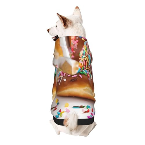 Hunde-Kapuzenpullover, stilvolle Hundekleidung, bedruckt, Haustierkleidung, Streetwear, Sweatshirt, Trainingsanzüge, Outfit für Hunde, Welpen, Größe M, Weihnachts-Donuts Hunde-Kapuzenpullover, stilvolle Hundekleidung, bedruckt, Haustierkleidung, Streetwear, Sweatshirt, Trainingsanzüge, Outfit für Hunde, Welpen, Größe M, Weihnachts-Donuts von UUYHHGB