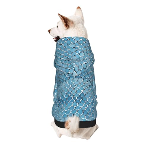 Hunde-Kapuzenpullover, stilvolle Hundekleidung, bedruckt, Haustierkleidung, Streetwear, Sweatshirt, Trainingsanzüge, Outfit für Hunde, Welpen, Größe M, goldfarbene Meerjungfrauenschuppe Hunde-Kapuzenpullover, stilvolle Hundekleidung, bedruckt, Haustierkleidung, Streetwear, Sweatshirt, Trainingsanzüge, Outfit für Hunde, Welpen, Größe M, goldfarbene Meerjungfrauenschuppe von UUYHHGB