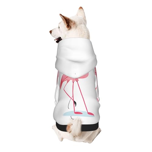 Hunde-Kapuzenpullover, stilvolle Hundekleidung, bedruckt, Haustierkleidung, Streetwear, Sweatshirt, Trainingsanzüge, Outfit für Hunde, Welpen, Größe XL, Flamingo Hunde-Kapuzenpullover, stilvolle Hundekleidung, bedruckt, Haustierkleidung, Streetwear, Sweatshirt, Trainingsanzüge, Outfit für Hunde, Welpen, Größe XL, Flamingo von UUYHHGB