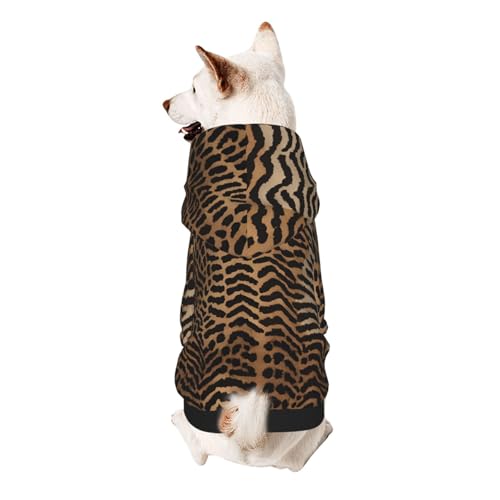 Hunde-Kapuzenpullover, stilvolle Hundekleidung, bedruckt, Haustierkleidung, Streetwear, Sweatshirt, Trainingsanzüge, Outfit für Hunde, Welpen, Größe XS, Leopardenmuster Hunde-Kapuzenpullover, stilvolle Hundekleidung, bedruckt, Haustierkleidung, Streetwear, Sweatshirt, Trainingsanzüge, Outfit für Hunde, Welpen, Größe XS, Leopardenmuster von UUYHHGB